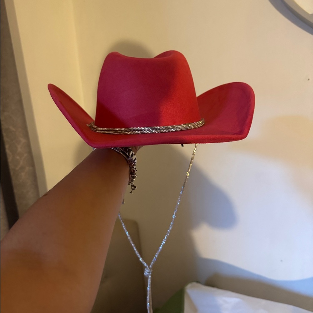 Stylish Red Cowboy Hat for Women